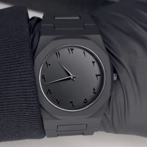 Arabic Aura Black Watch for Men - Image 4