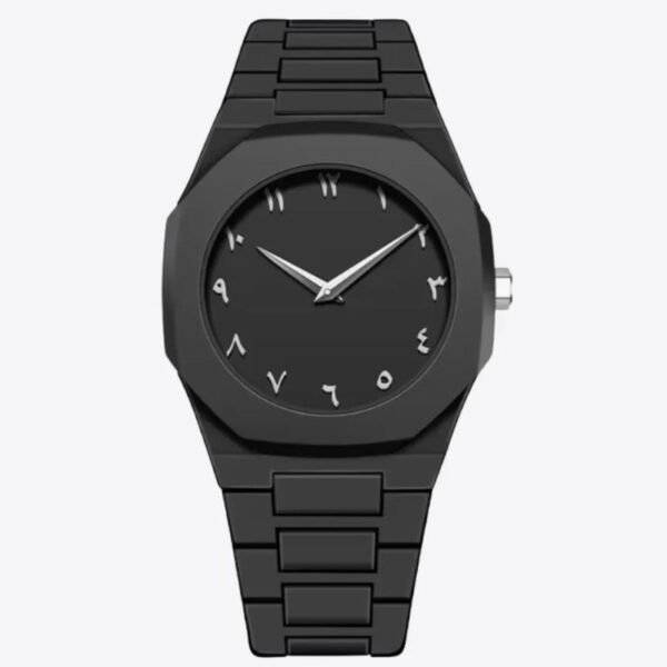 Arabic Aura Black Watch for Men